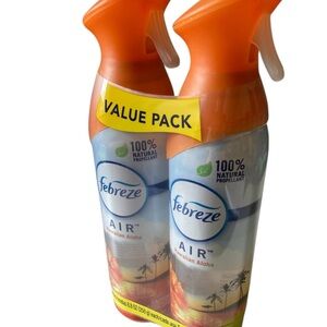 Febreze Air Freshener Value 2 Pack New Sealed Hawaiian Aloha 8.8 Ounces
